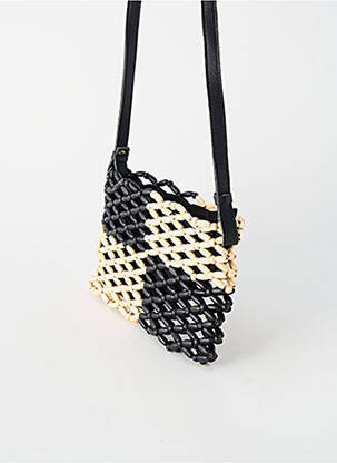Sac doublure textile forme rectangulaire noir SURKANA femme