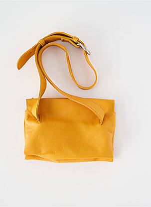 Sac doublure textile forme rectangulaire jaune ANTOINE & LILI femme