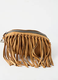 Sac doublure textile forme rectangulaire marron WHITE STUFF femme