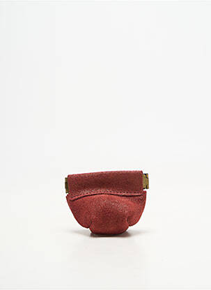 Porte-monnaie tissage tissage pailleté rouge CRAZY LOU femme