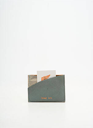 Porte-carte coutures renforcées bleu CRAZY LOU femme