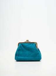 Porte-monnaie doublure textile bleu CRAZY LOU femme