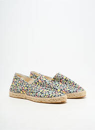 Espadrilles bout rond talon plat jusqu'à 3cm vert SKFK femme