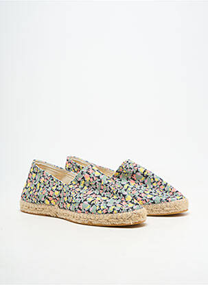 Espadrilles bout rond talon plat jusqu'à 3cm vert SKFK femme