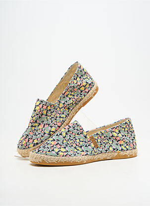 Espadrilles bout rond talon plat jusqu'à 3cm vert SKFK femme