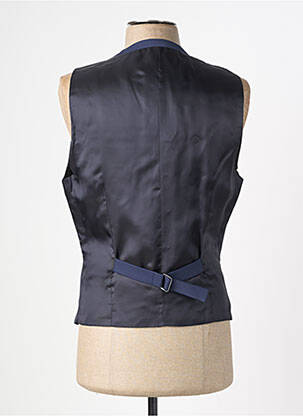 Gilet sans manche effet matière satinée bleu HAFNIUM homme