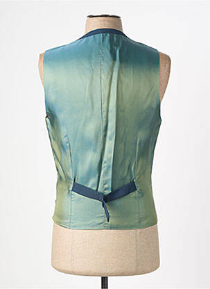 Gilet sans manche effet matière satinée vert HAFNIUM homme