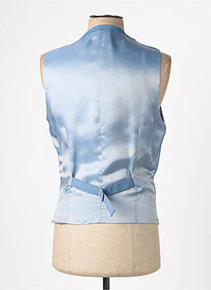 Gilet sans manche effet matière satinée bleu HAFNIUM homme