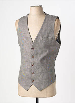Gilet sans manche coupe cintrée gris HAFNIUM homme