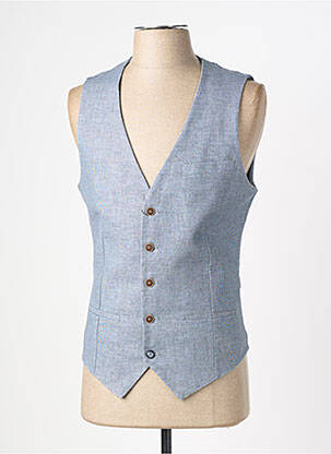 Gilet sans manche coupe cintrée bleu HAFNIUM homme