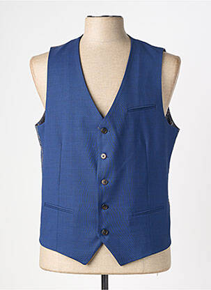 Gilet sans manche coupe cintrée bleu HAFNIUM homme