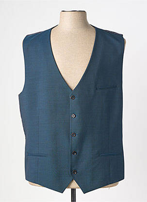 Gilet sans manche effet matière satinée vert HAFNIUM homme