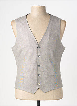 Gilet sans manche coupe cintrée gris HAFNIUM homme