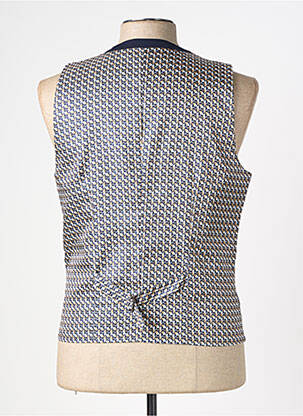 Gilet sans manche coupe cintrée bleu HAFNIUM homme