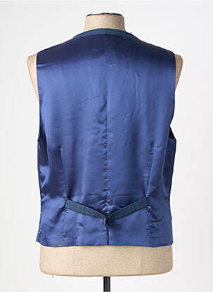 Gilet sans manche effet matière satinée bleu HAFNIUM homme