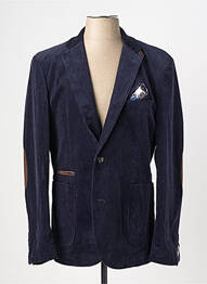 Veste chic finition intérieure doublure satiné bleu HAFNIUM homme