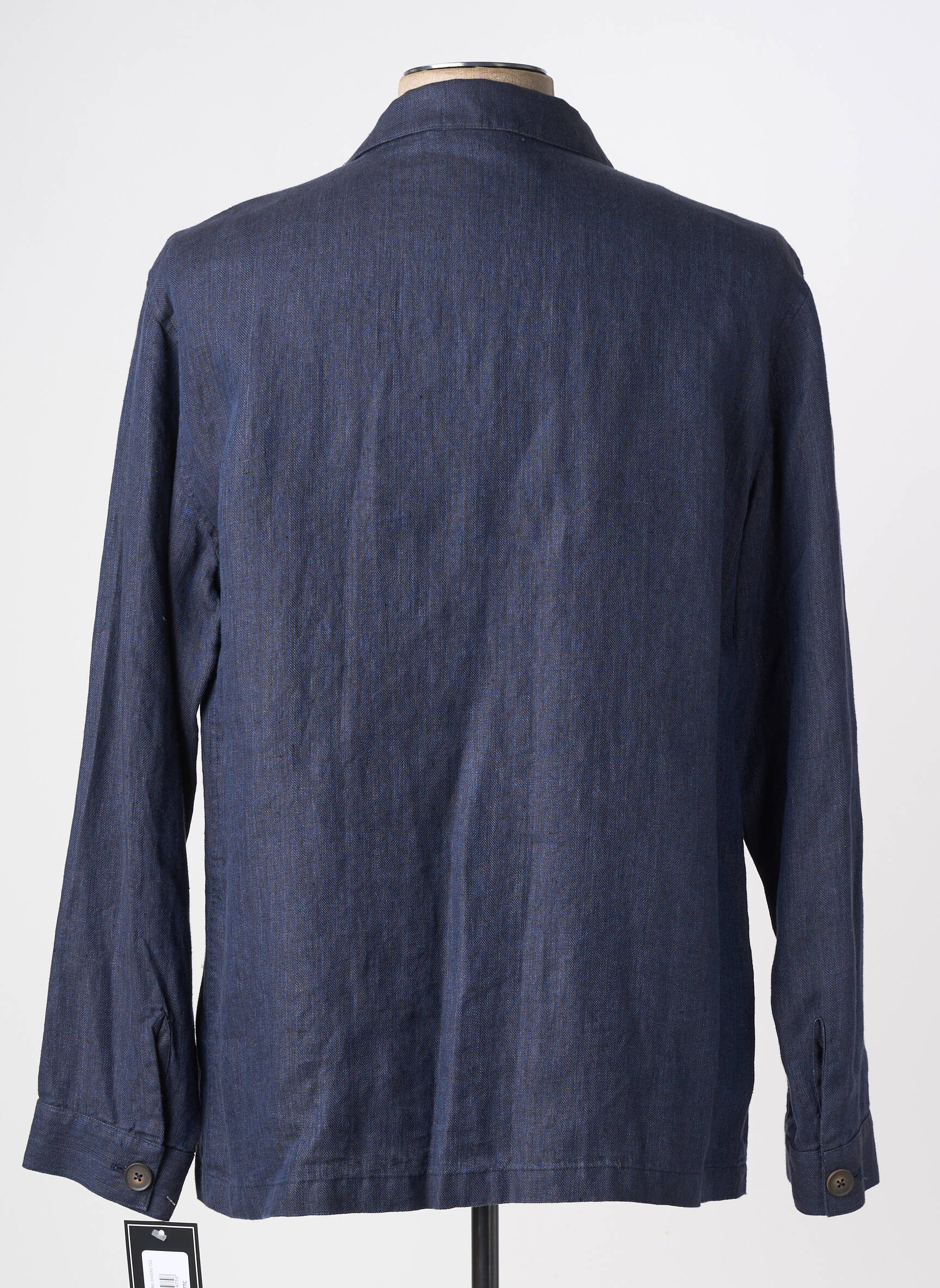 Veste casual fermeture boutonnée sur le devant bleu HAFNIUM homme