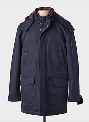 Doudoune poches a capuche bleu HAFNIUM homme