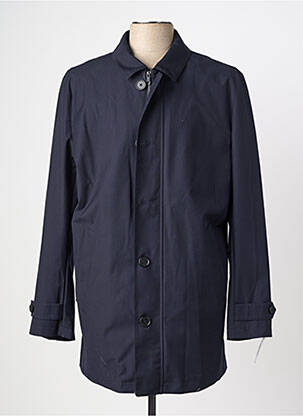Trench tissage popeline sans capuche noir HAFNIUM homme