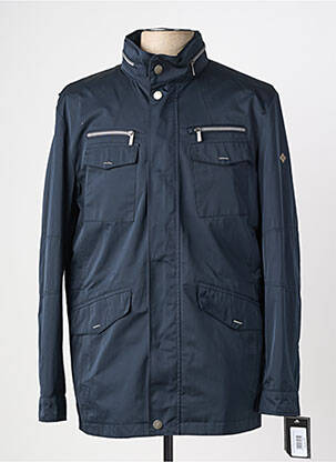 Parka manches longues a capuche bleu HAFNIUM homme