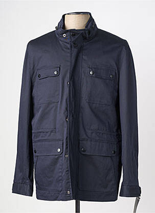 Parka manches longues a capuche bleu HAFNIUM homme