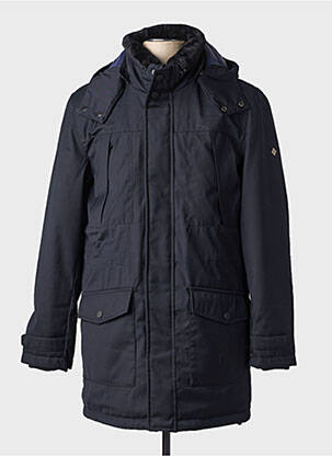 Doudoune poches a capuche bleu HAFNIUM homme