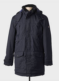 Doudoune poches a capuche bleu HAFNIUM homme