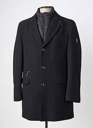 Manteau long poches sans capuche noir HAFNIUM homme