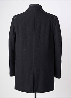 Manteau long manches longues sans capuche noir HAFNIUM homme