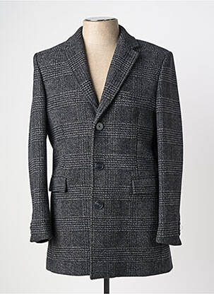 Manteau long epaulette sans capuche gris HAFNIUM homme