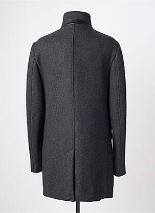 Manteau long poches intérieure(s) sans capuche gris HAFNIUM homme