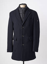 Manteau long poches intérieure(s) sans capuche bleu HAFNIUM homme