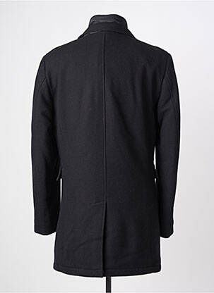 Manteau long poches intérieure(s) sans capuche noir HAFNIUM homme