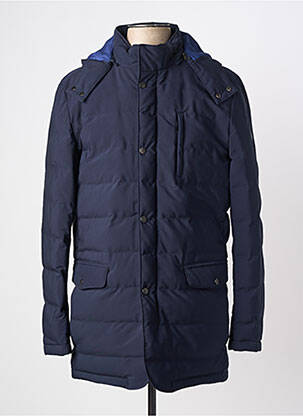 Doudoune poches a capuche bleu HAFNIUM homme