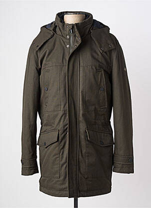 Parka capuche amovible a capuche vert HAFNIUM homme