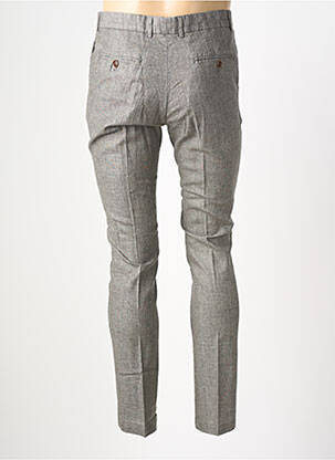 Pantalon slim tissage chiné taille normale gris HAFNIUM homme
