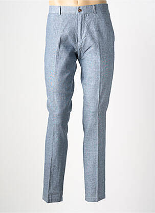 Pantalon slim tissage chiné taille normale bleu HAFNIUM homme