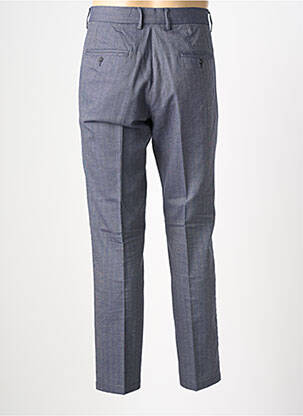Pantalon slim tissage popeline taille normale bleu HAFNIUM homme