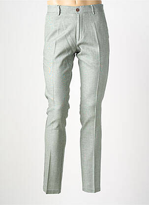 Pantalon slim tissage chiné taille normale vert HAFNIUM homme