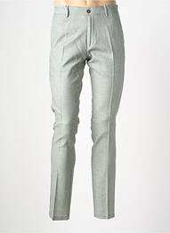 Pantalon slim tissage chiné taille normale vert HAFNIUM homme