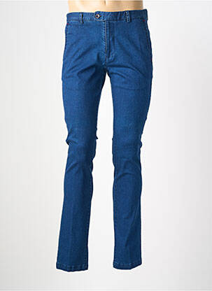 Jeans coupe slim tissage brut taille normale bleu HAFNIUM homme