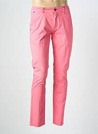 Pantalon chino stretch taille normale rose HAFNIUM homme