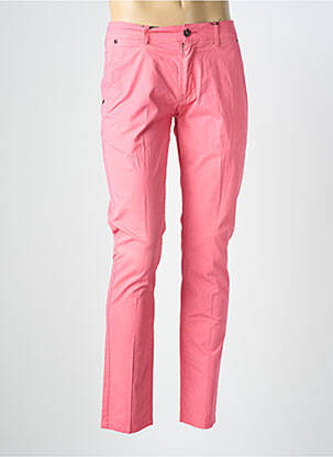 Pantalon chino stretch taille normale rose HAFNIUM homme