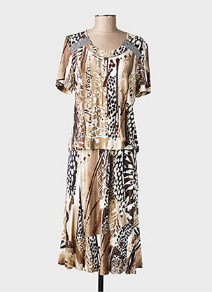 Ensemble jupe bas jupe marron PAUPORTÉ femme
