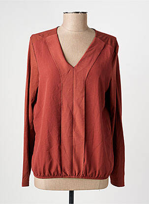 T-shirt manches longues manches longues marron OLSEN femme