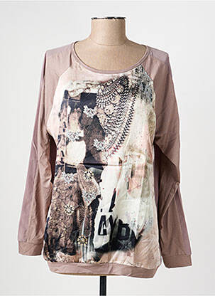 T-shirt manches longues manches longues marron RABE femme