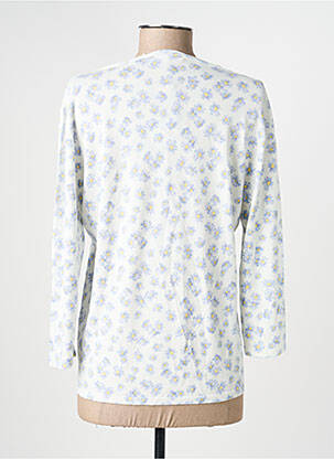Pull coupe droite manches longues blanc ESCORPION femme