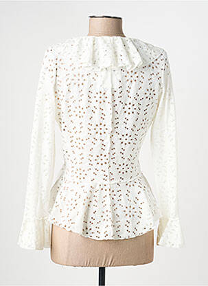Top stretch manches longues blanc DESIGUAL femme