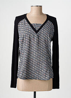 T-shirt manches longues manches longues noir PAUPORTÉ femme