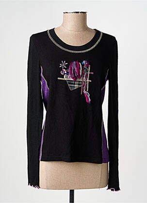 T-shirt manches longues manches longues noir PAUSE CAFE femme
